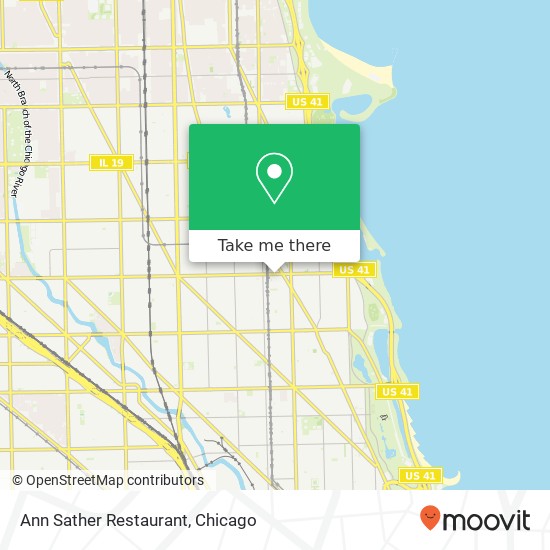 Ann Sather Restaurant map