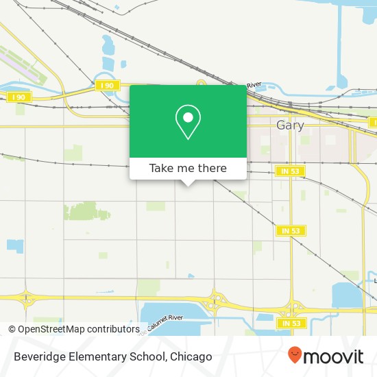 Mapa de Beveridge Elementary School