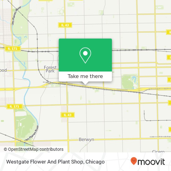 Westgate Flower And Plant Shop map