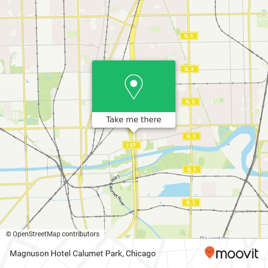 Mapa de Magnuson Hotel Calumet Park