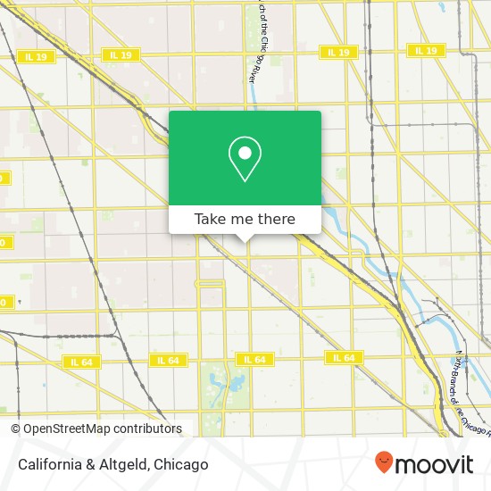 California & Altgeld map