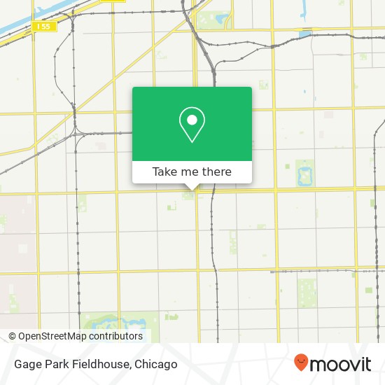 Mapa de Gage Park Fieldhouse