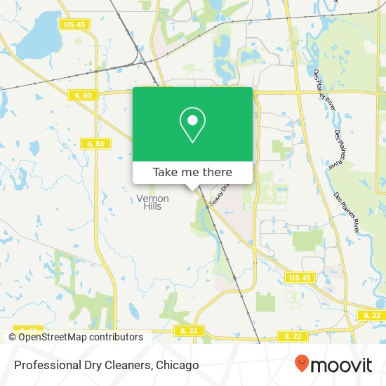 Professional Dry Cleaners map