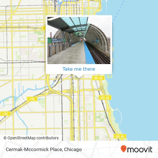 Mapa de Cermak-Mccormick Place