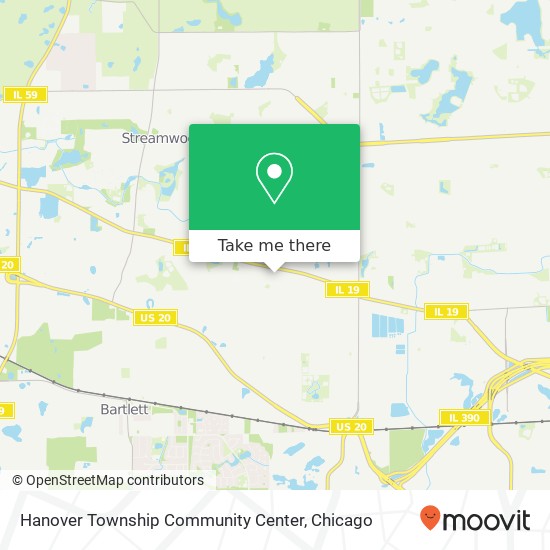 Hanover Township Community Center map