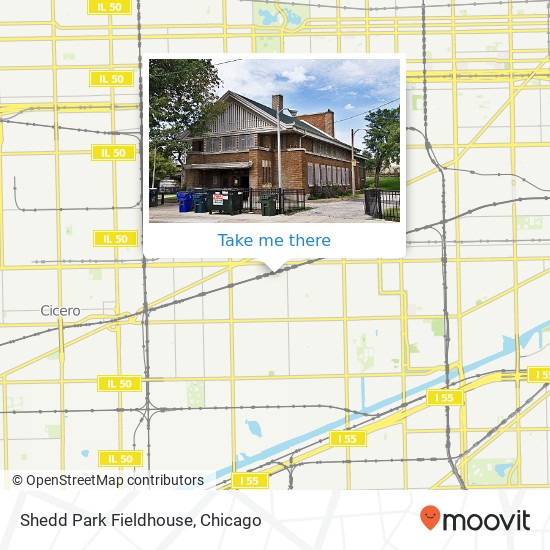 Shedd Park Fieldhouse map