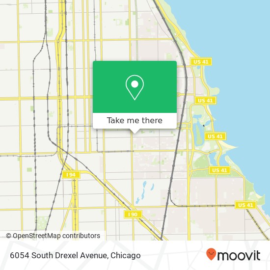 Mapa de 6054 South Drexel Avenue