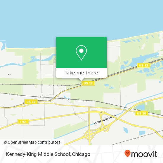 Mapa de Kennedy-King Middle School