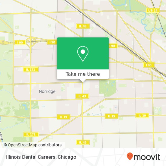 Illinois Dental Careers map