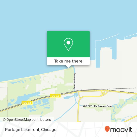 Portage Lakefront map