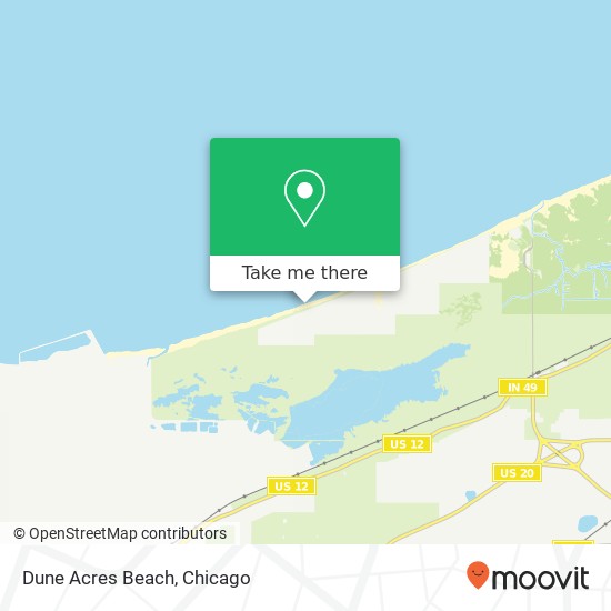 Dune Acres Beach map