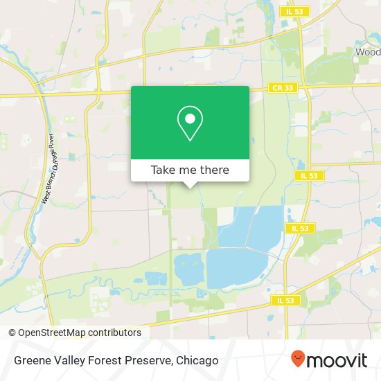 Mapa de Greene Valley Forest Preserve