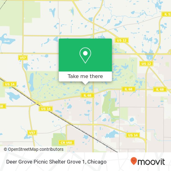 Deer Grove Picnic Shelter Grove 1 map