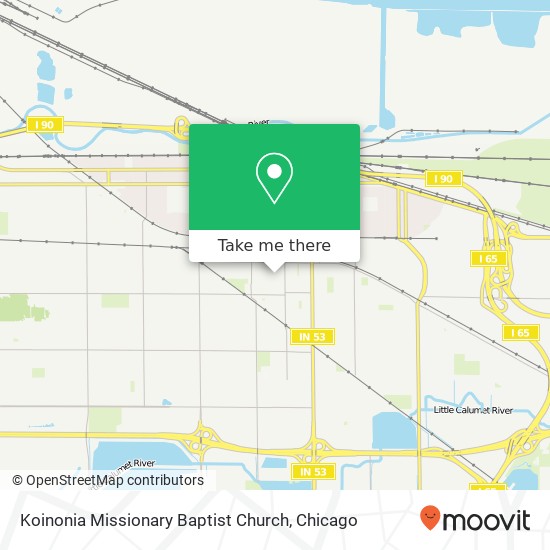 Mapa de Koinonia Missionary Baptist Church