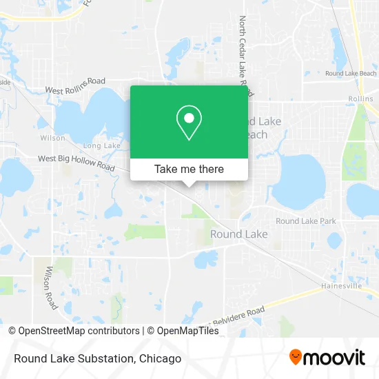 Round Lake Substation map