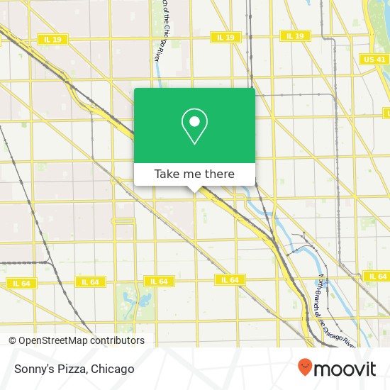 Sonny's Pizza map