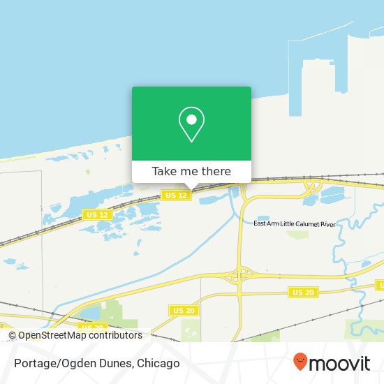 Portage/Ogden Dunes map