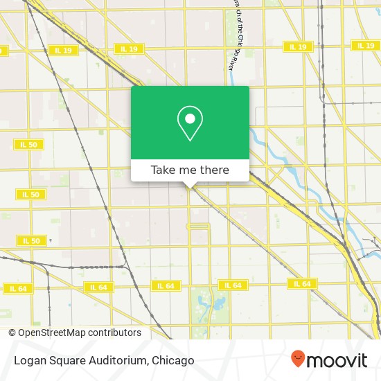 Logan Square Auditorium map