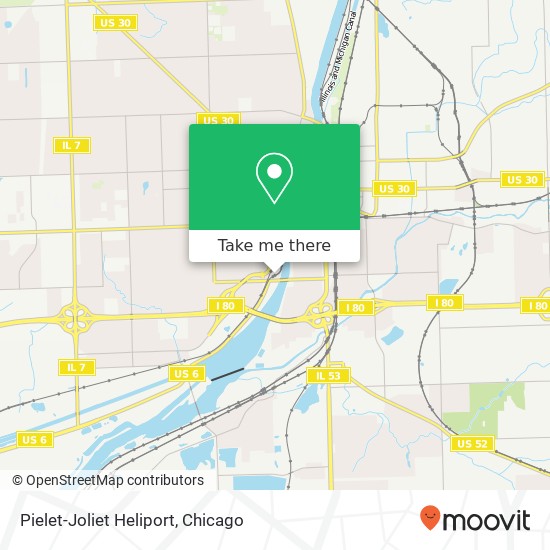 Pielet-Joliet Heliport map
