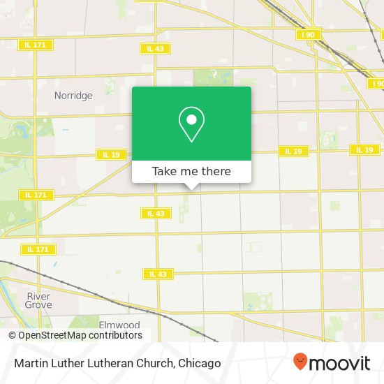 Martin Luther Lutheran Church map