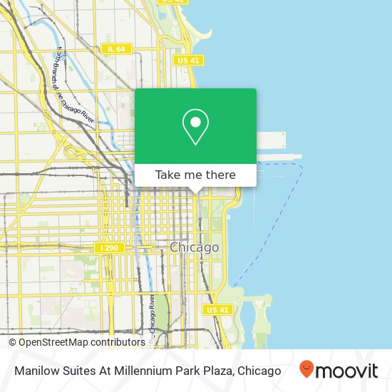 Manilow Suites At Millennium Park Plaza map