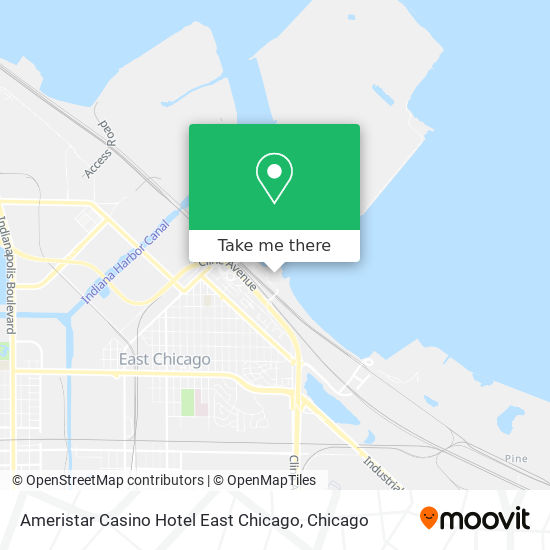 Mapa de Ameristar Casino Hotel East Chicago