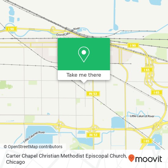 Carter Chapel Christian Methodist Episcopal Church map