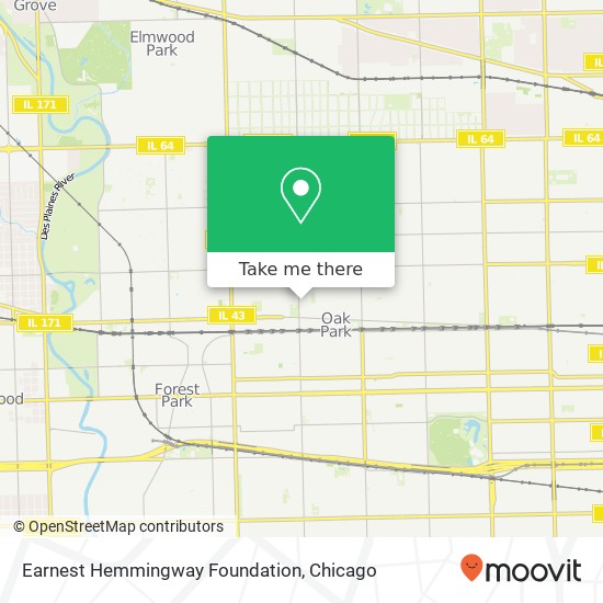 Earnest Hemmingway Foundation map