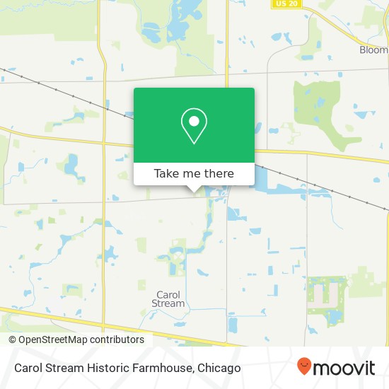 Carol Stream Historic Farmhouse map