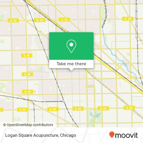 Logan Square Acupuncture map