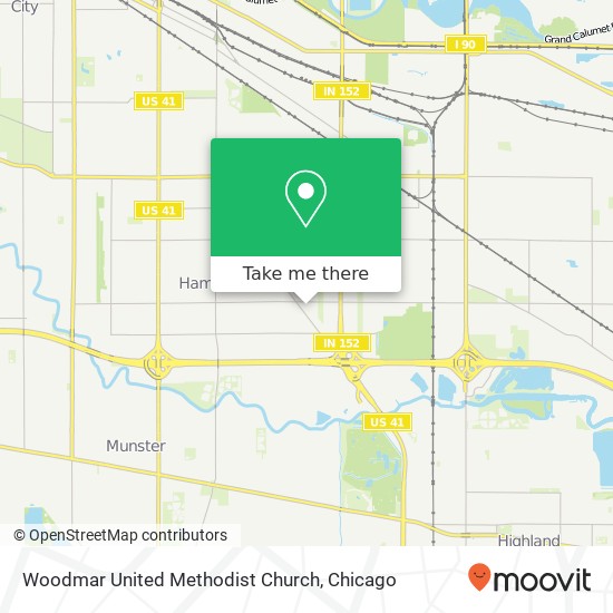 Woodmar United Methodist Church map