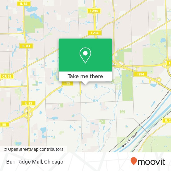 Burr Ridge Mall map