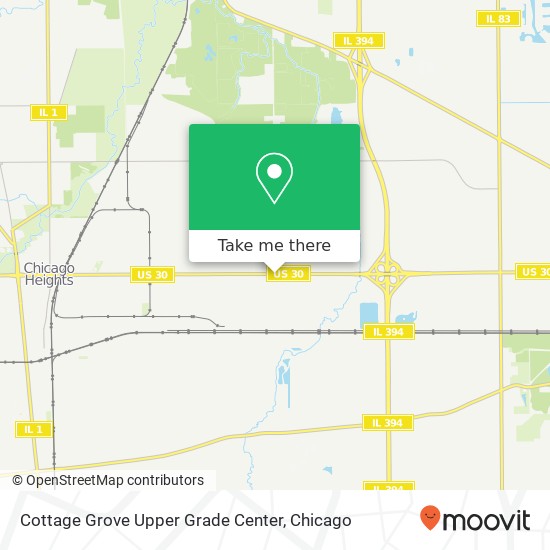 Mapa de Cottage Grove Upper Grade Center