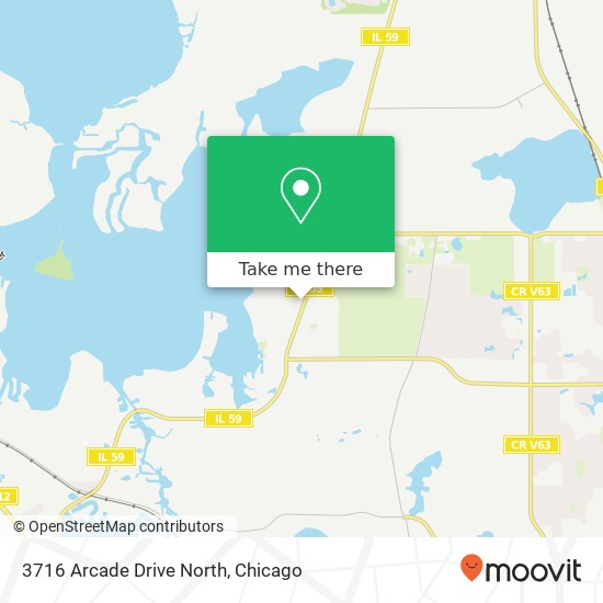 Mapa de 3716 Arcade Drive North