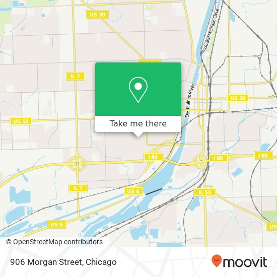 906 Morgan Street map