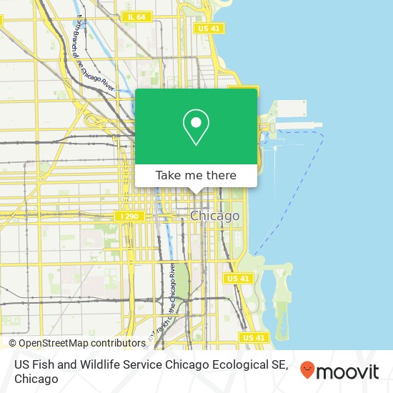 US Fish and Wildlife Service Chicago Ecological SE map