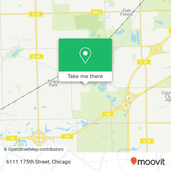 6111 175th Street map