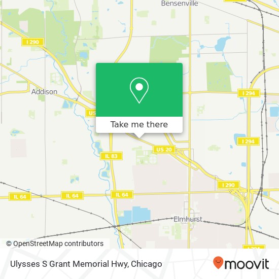 Ulysses S Grant Memorial Hwy map