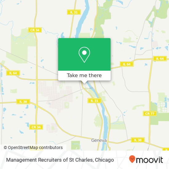 Management Recruiters of St Charles map