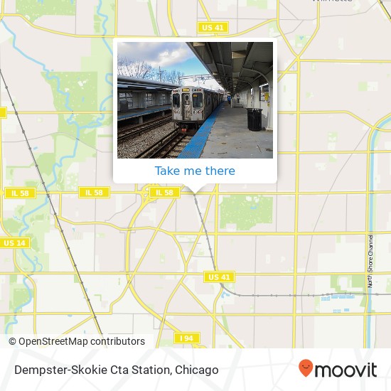 Dempster-Skokie Cta Station map