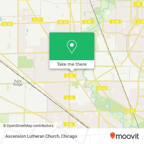 Ascension Lutheran Church map