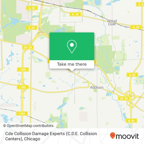 Mapa de Cde Collision Damage Experts (C.D.E. Collision Centers)