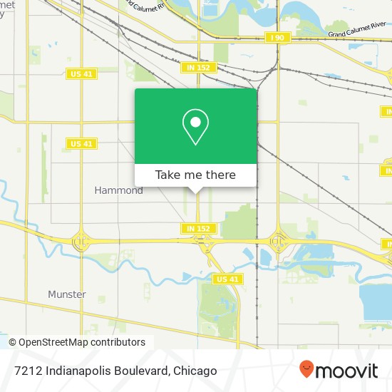Mapa de 7212 Indianapolis Boulevard