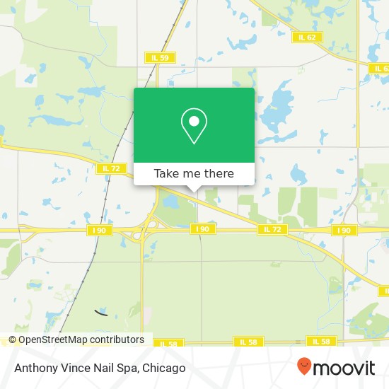 Anthony Vince Nail Spa map