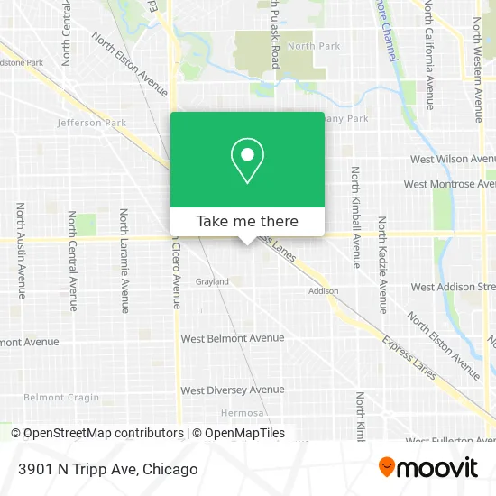 Mapa de 3901 N Tripp Ave