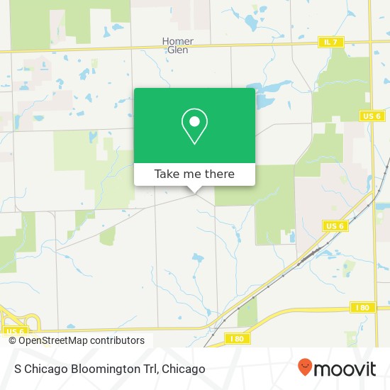 Mapa de S Chicago Bloomington Trl