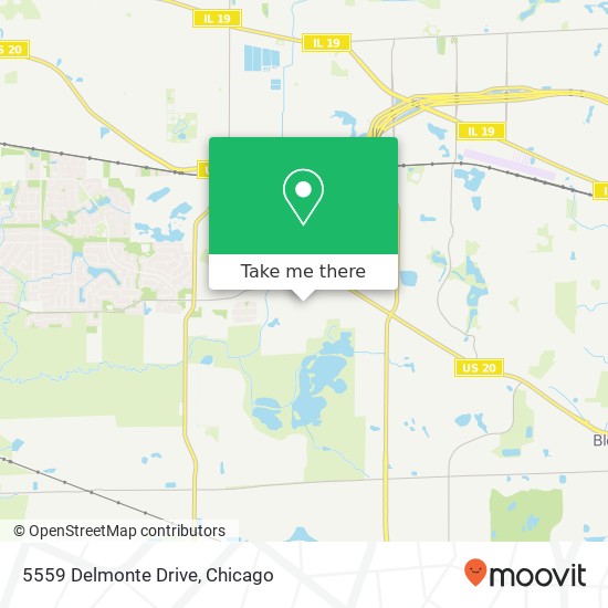 Mapa de 5559 Delmonte Drive