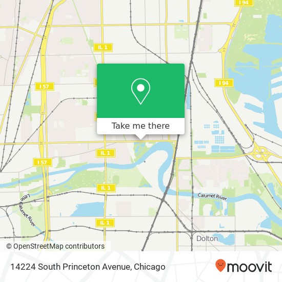 Mapa de 14224 South Princeton Avenue