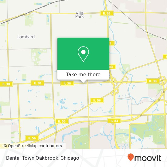 Dental Town Oakbrook map