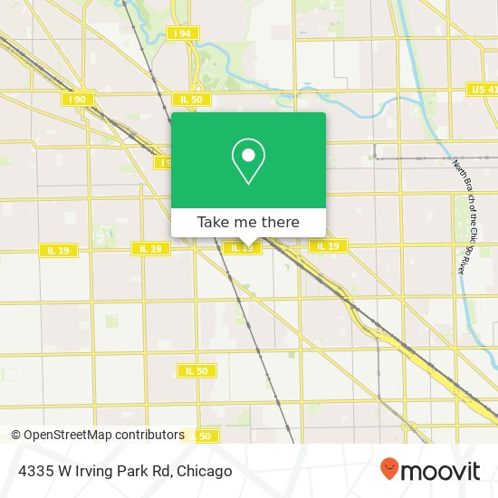 Mapa de 4335 W Irving Park Rd